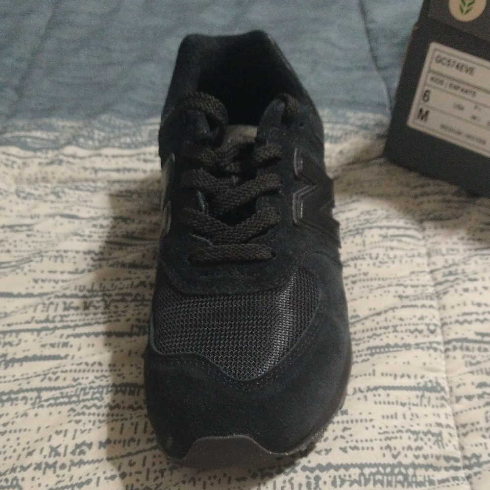 New Balance Kids Dark Gray Sneakers - Picture 3 of 6